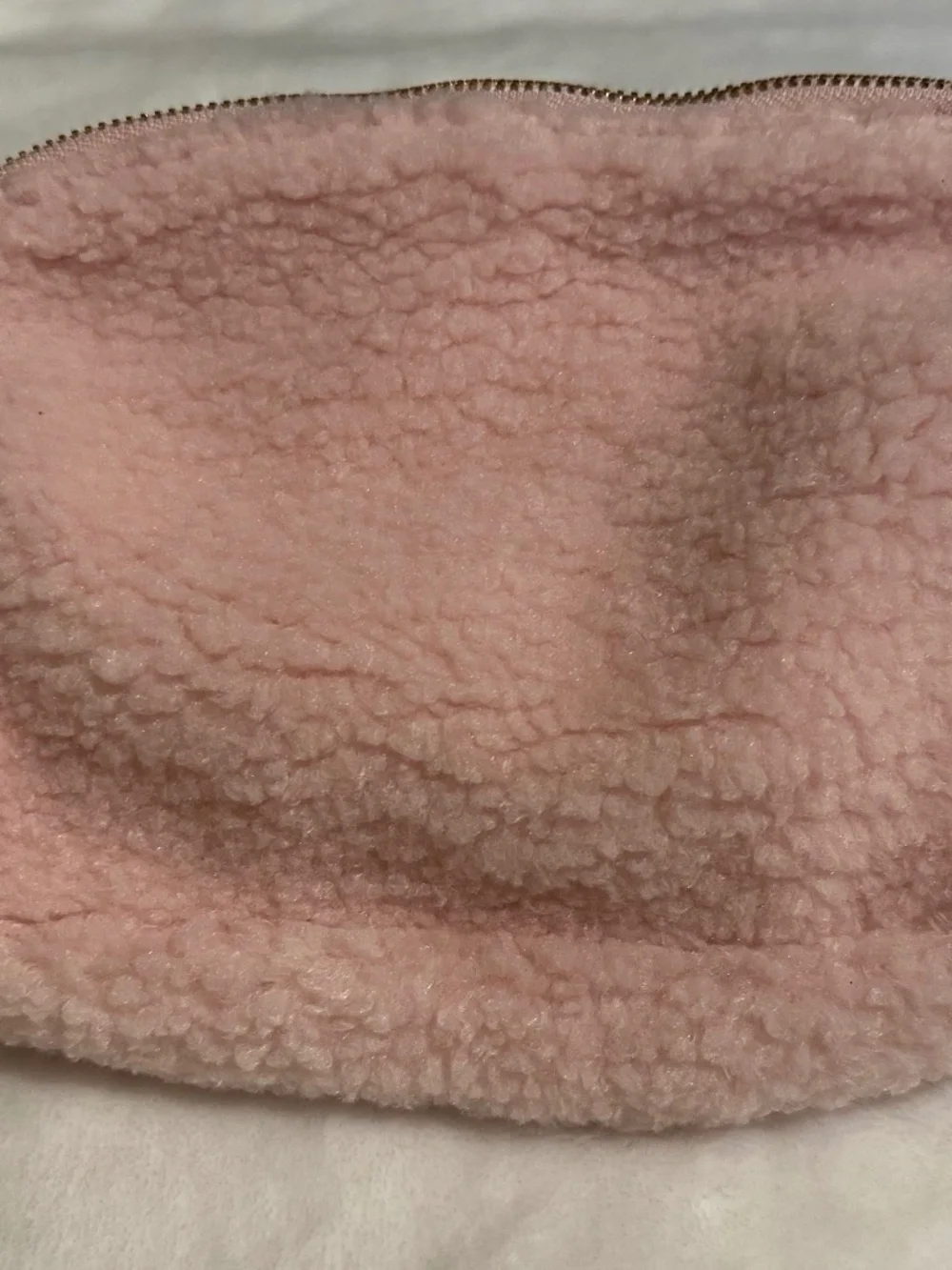 lululemon fuzzy belt bag in pink